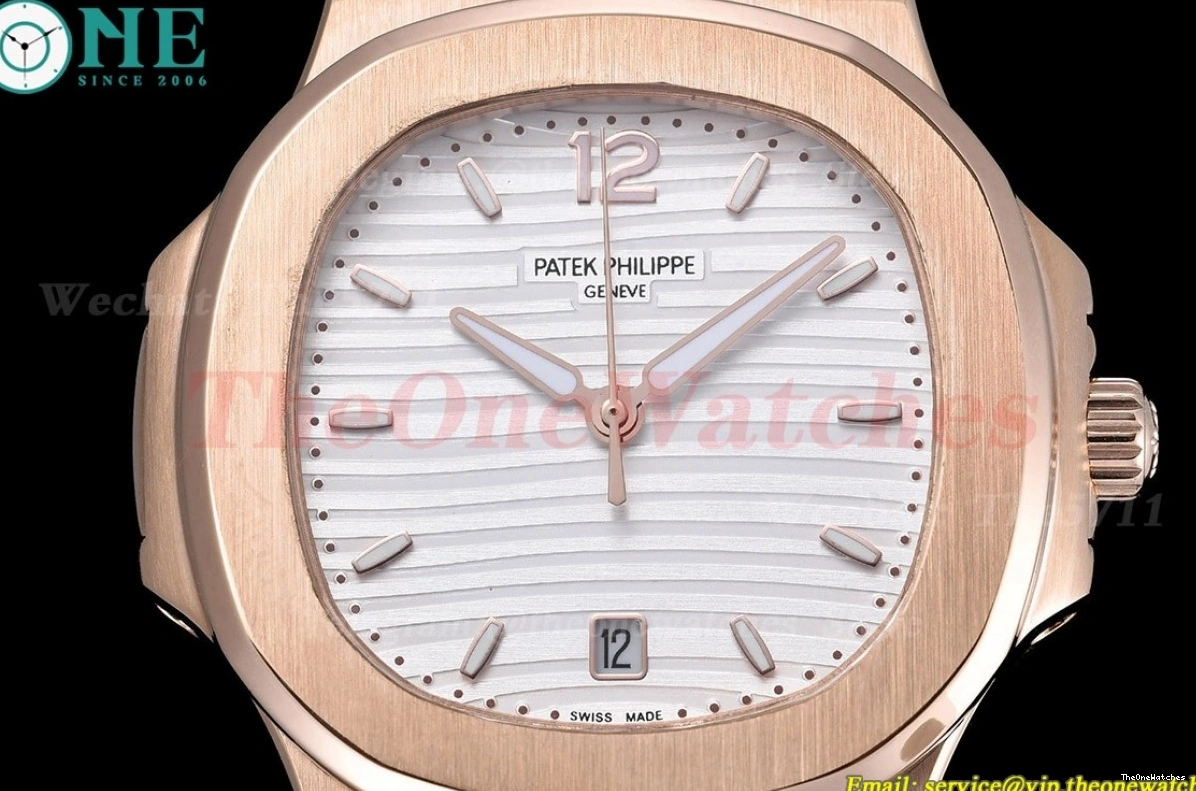 Dial RG Nautilus MY8215 GDF RG White 40mm 0514